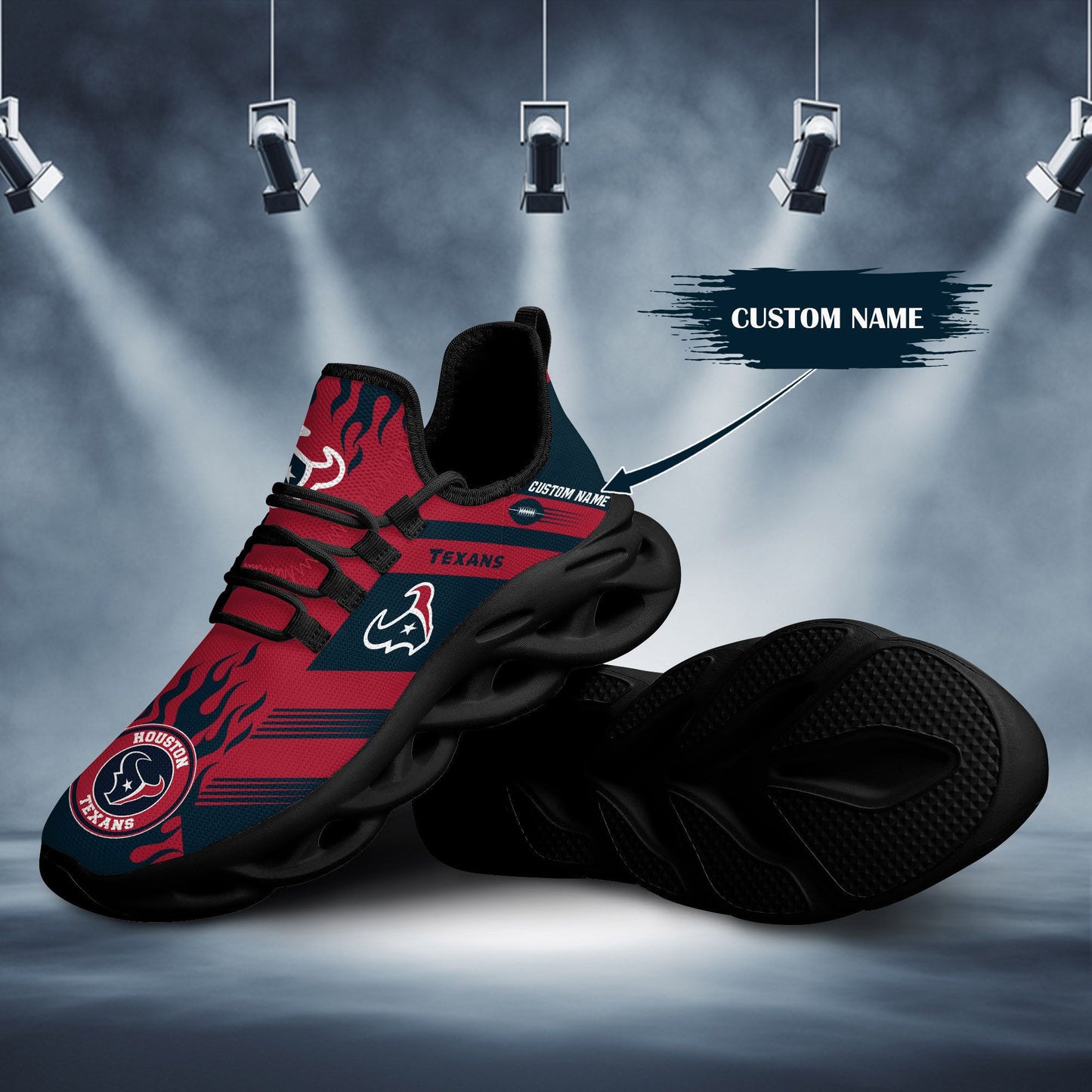 Ideafootwear Houston Texans NFL Max Soul Shoes Sneakers For Men And Women