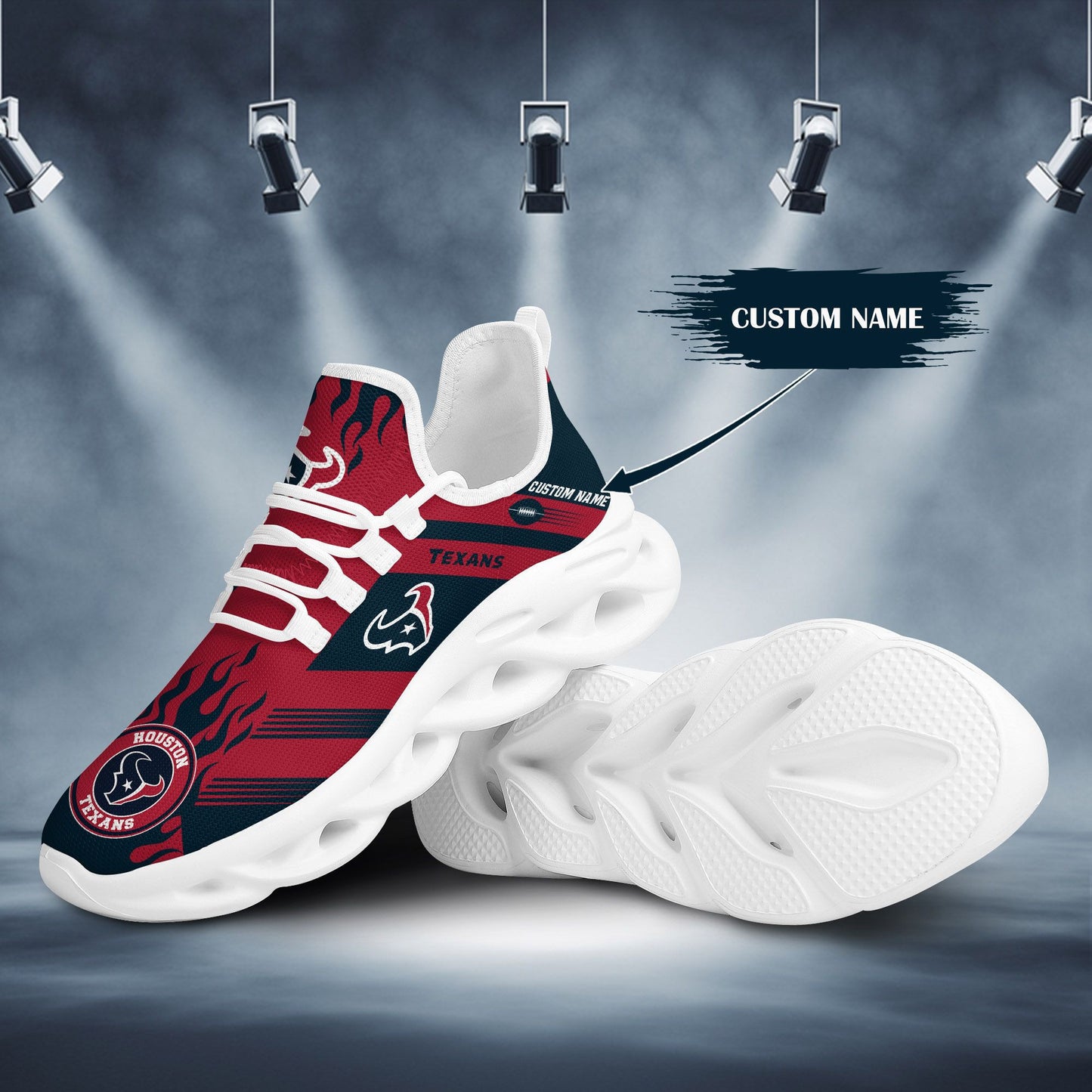 Ideafootwear Houston Texans NFL Max Soul Shoes Sneakers For Men And Women