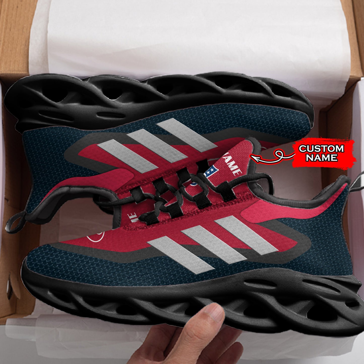 Ideafootwear Houston Texans NFL Max Soul Shoes Sneakers For Men And Women