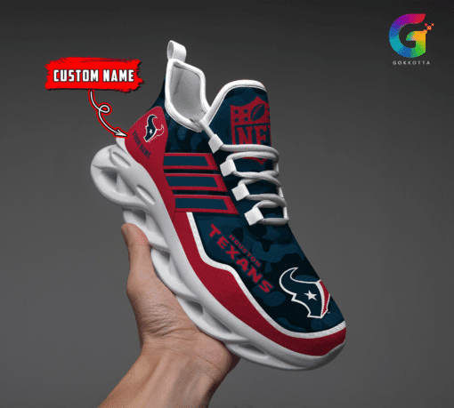 Ideafootwear Houston Texans NFL Max Soul Shoes Sneakers For Men And Women