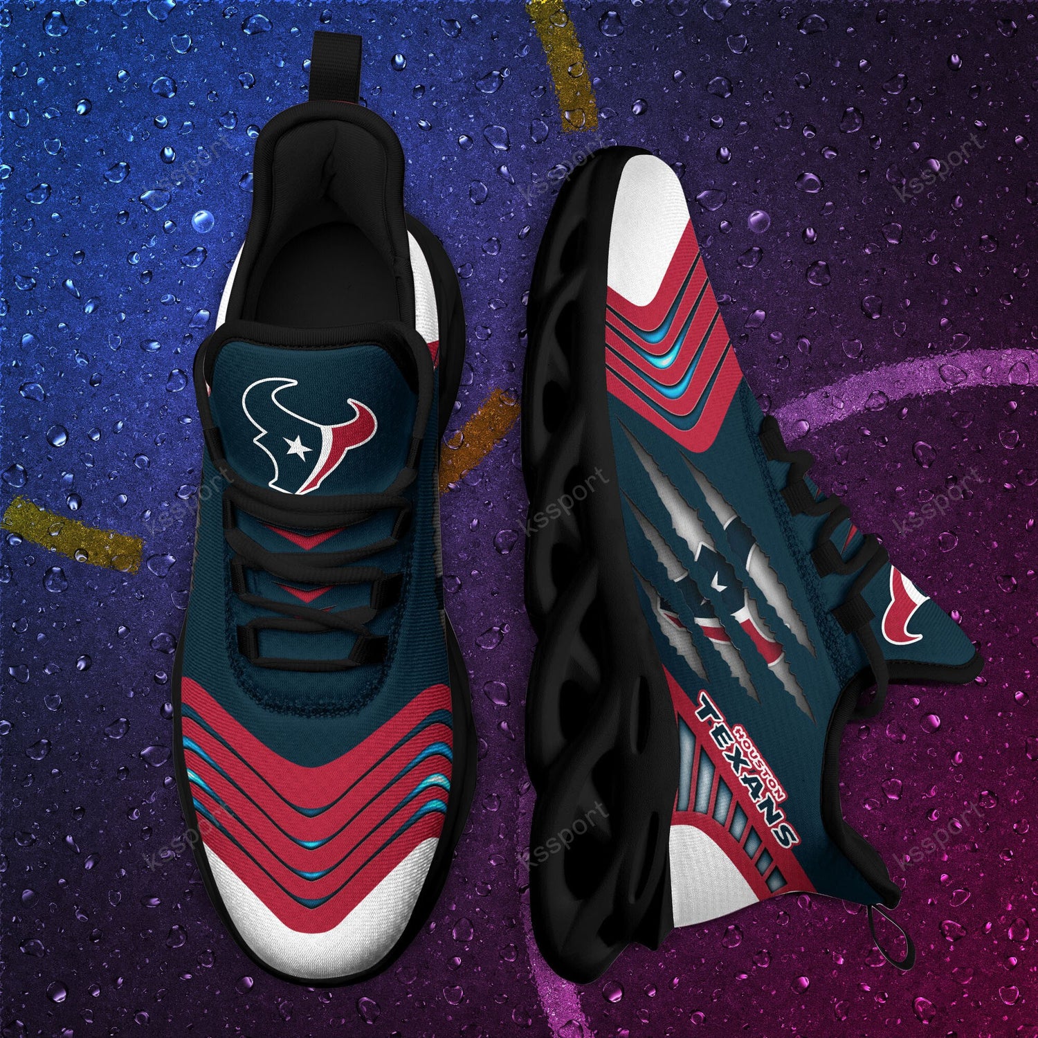 Ideafootwear Houston Texans NFL Max Soul Shoes Sneakers For Men And Women
