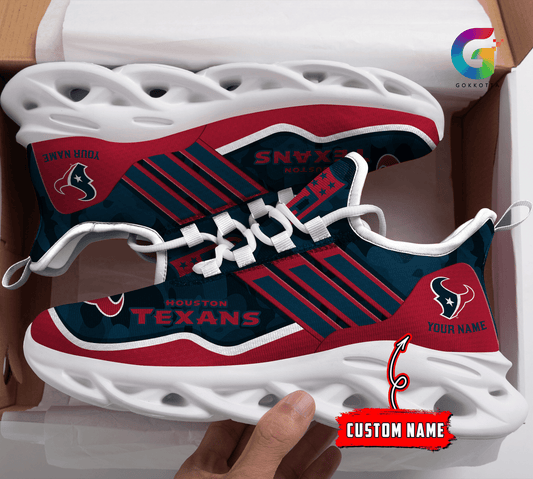 Ideafootwear Houston Texans NFL Max Soul Shoes Sneakers For Men And Women