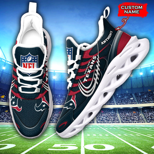 Ideafootwear Houston Texans NFL Max Soul Shoes Sneakers For Men And Women