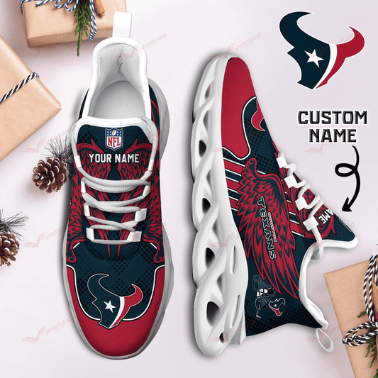Ideafootwear Houston Texans NFL Max Soul Shoes Sneakers For Men And Women