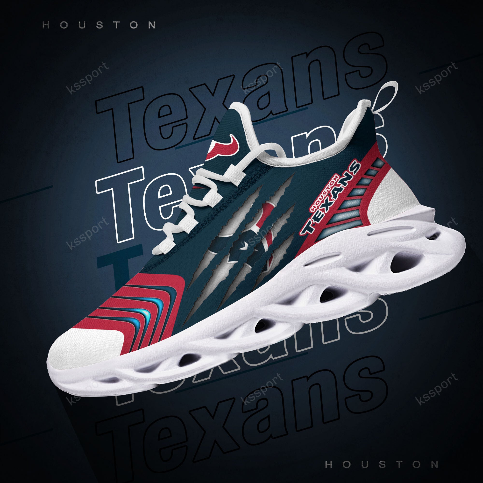 Ideafootwear Houston Texans NFL Max Soul Shoes Sneakers For Men And Women