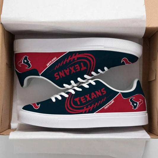 Ideafootwear Houston Texans Skate Stan Shoes Sneakes For Men And Women