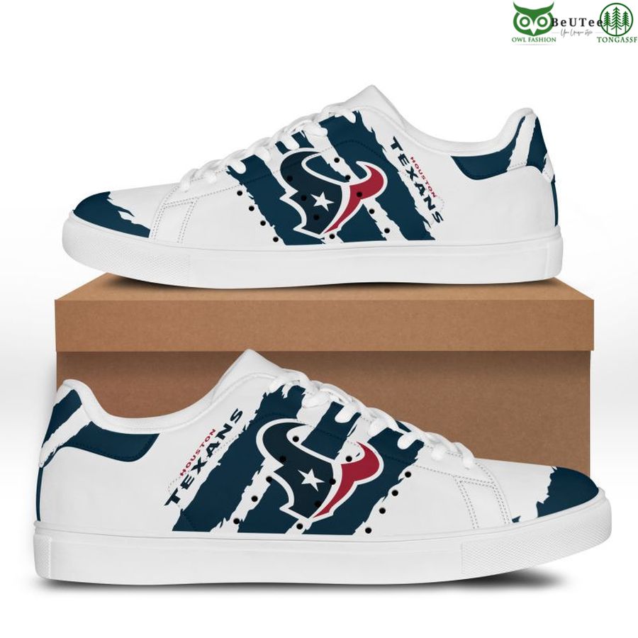 Ideafootwear Houston Texans Skate Stan Shoes Sneakes For Men And Women
