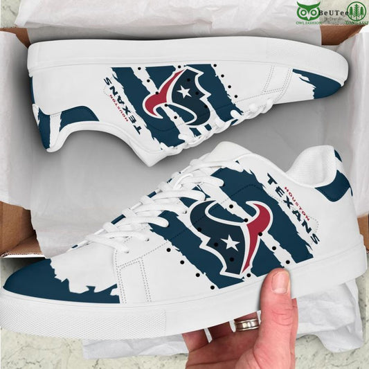 Ideafootwear Houston Texans Skate Stan Shoes Sneakes For Men And Women