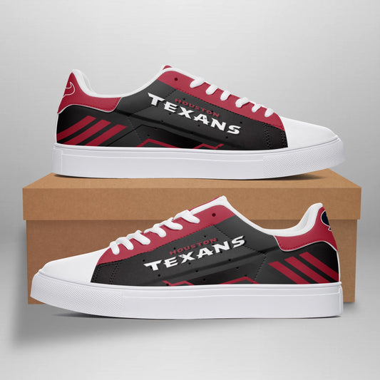 Ideafootwear Houston Texans Skate Stan Shoes Sneakes For Men And Women