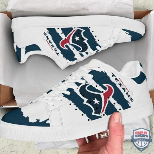 Ideafootwear Houston Texans Skate Stan Shoes Sneakes For Men And Women