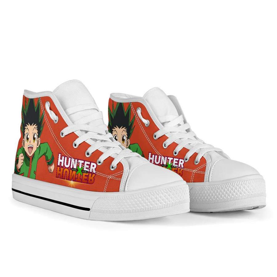 Ideafootwear Hunter x hunter High Top Canvas Sneakers Shoes For Men And Women