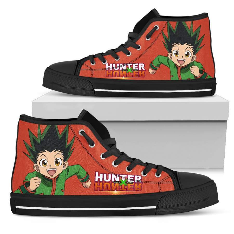 Ideafootwear Hunter x hunter High Top Canvas Sneakers Shoes For Men And Women