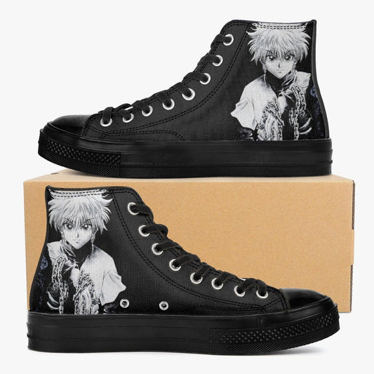 Ideafootwear Hunter x hunter High Top Canvas Sneakers Shoes For Men And Women