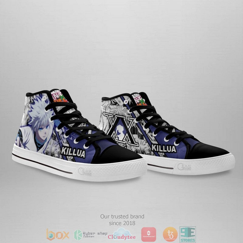 Ideafootwear Hunter x hunter High Top Canvas Sneakers Shoes For Men And Women
