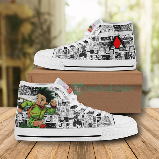 Ideafootwear Hunter x hunter High Top Canvas Sneakers Shoes For Men And Women