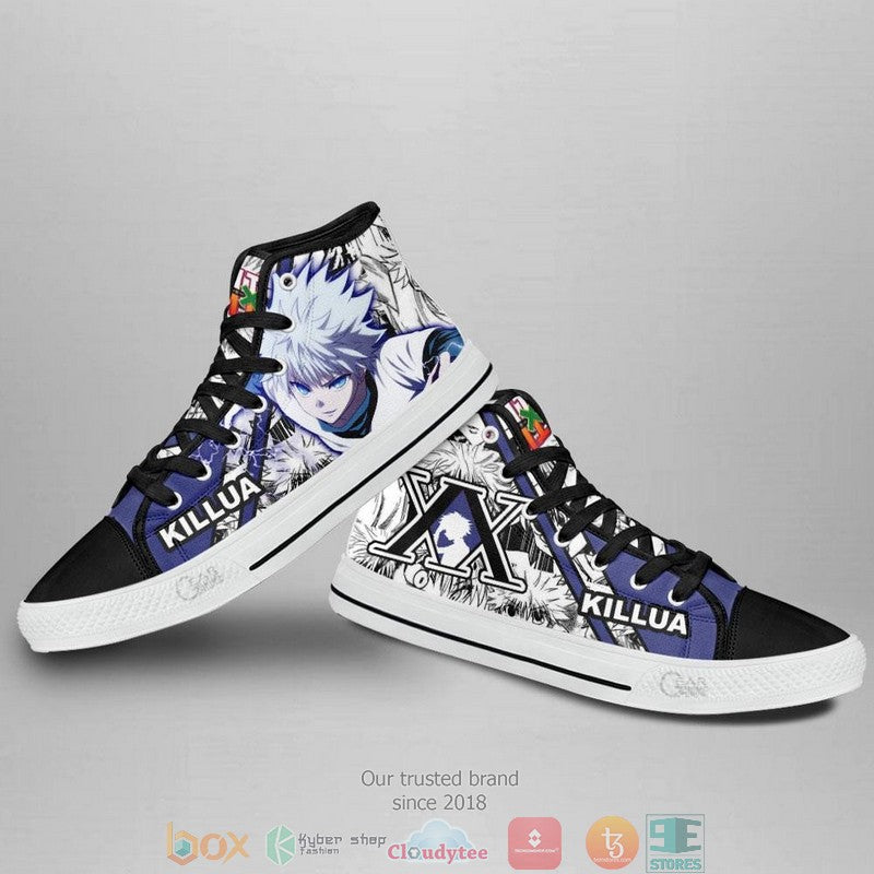 Ideafootwear Hunter x hunter High Top Canvas Sneakers Shoes For Men And Women