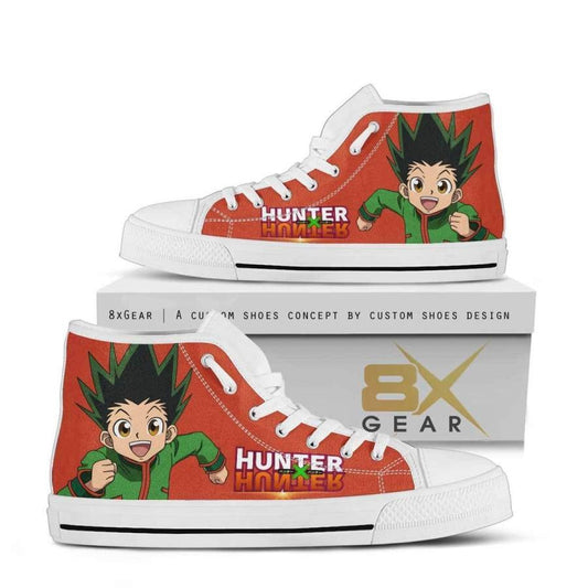 Ideafootwear Hunter x hunter High Top Canvas Sneakers Shoes For Men And Women