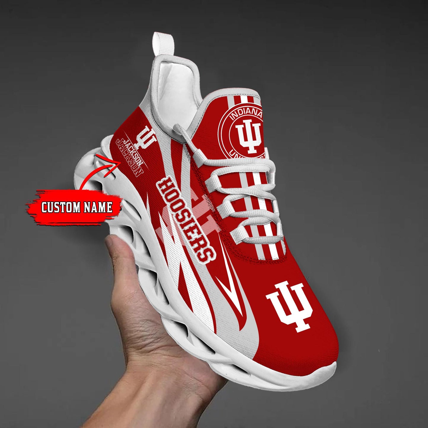 Ideafootwear Indiana Hoosiers Max Soul Shoes Sneakers For Men And Women