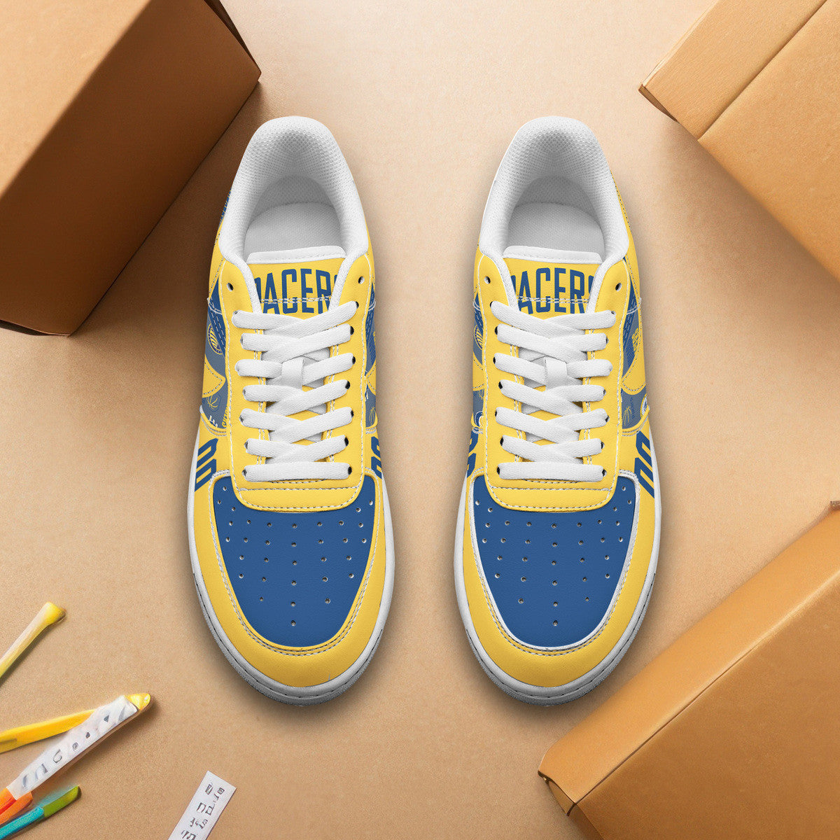 Ideafootwear Indiana Pacers Air Low-Top Sneakers Shoes For Men And Women