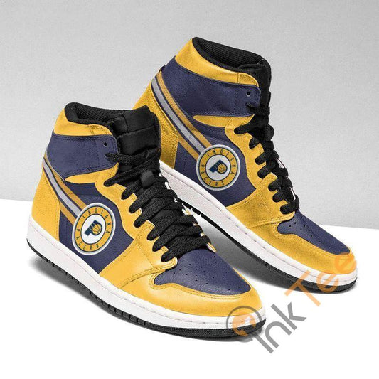 Ideafootwear Indiana Pacers NBA AJ1 High Sneakers Shoes For Men And Women