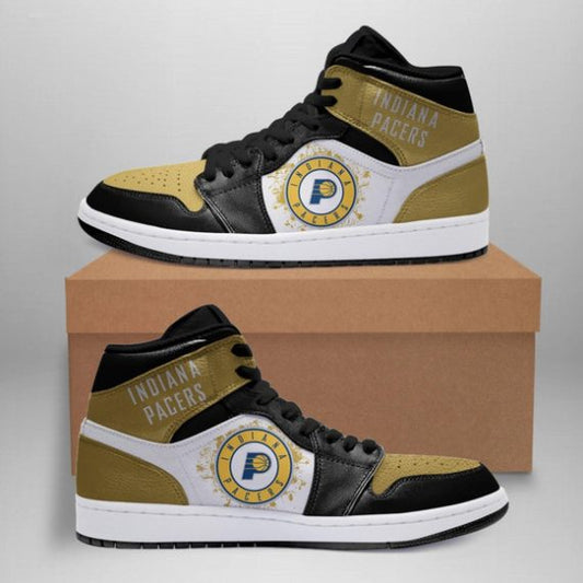 Ideafootwear Indiana Pacers NBA AJ1 High Sneakers Shoes For Men And Women