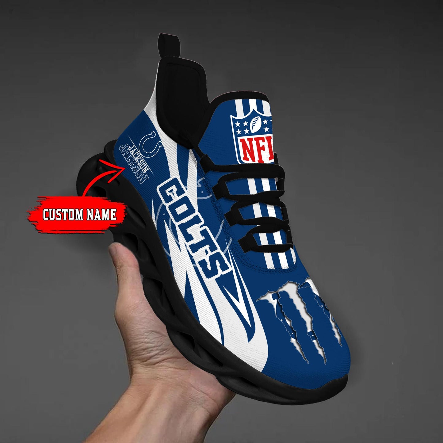 Ideafootwear Indianapolis Colts Max Soul Shoes Sneakers For Men And Women