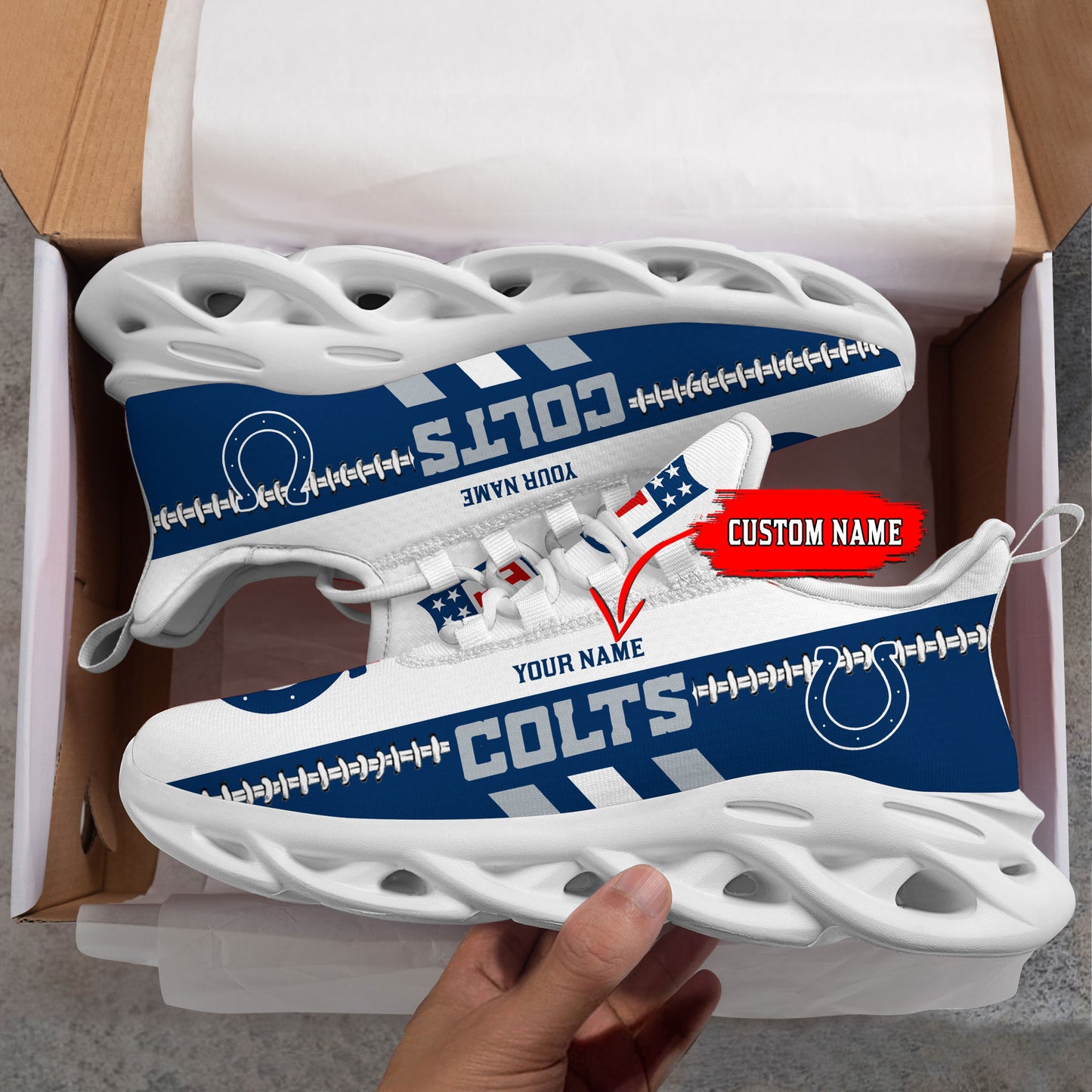 Ideafootwear Indianapolis Colts Max Soul Shoes Sneakers For Men And Women