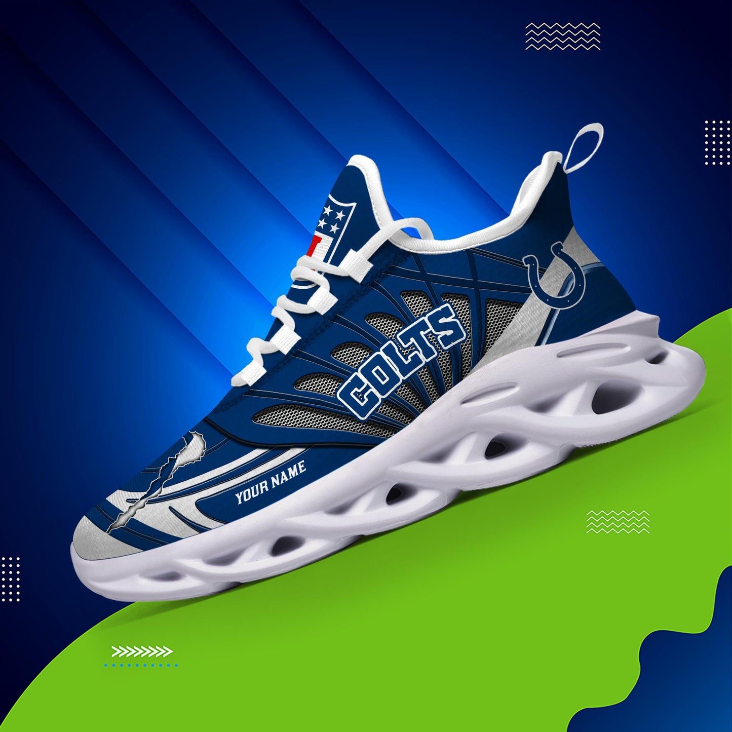 Ideafootwear Indianapolis Colts Max Soul Shoes Sneakers For Men And Women
