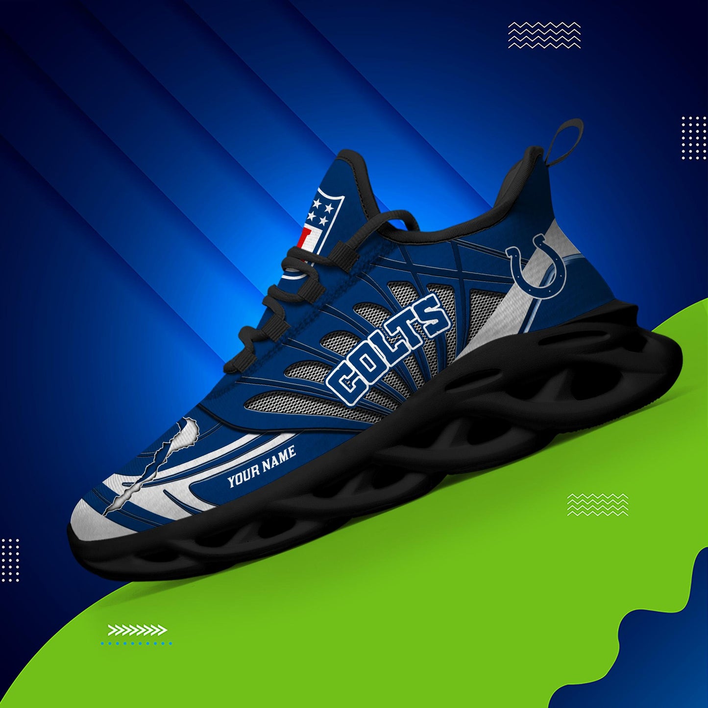 Ideafootwear Indianapolis Colts Max Soul Shoes Sneakers For Men And Women