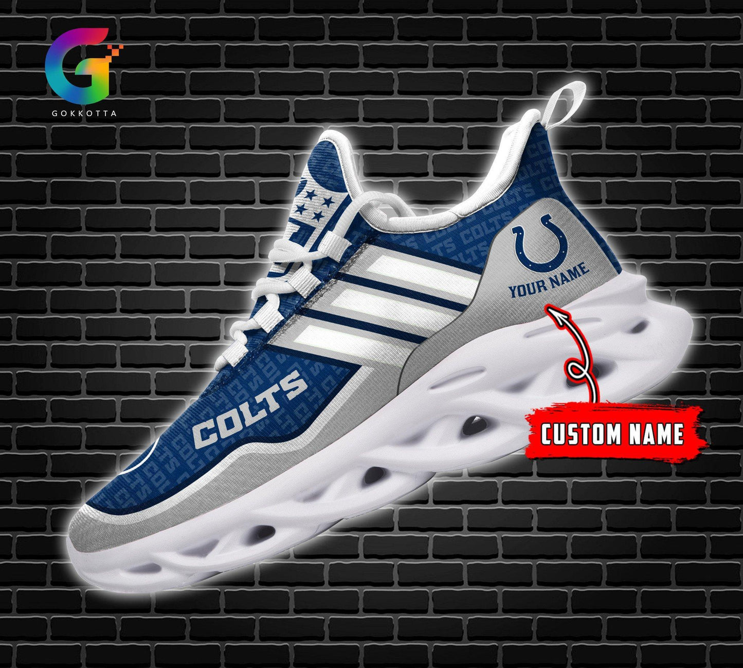 Ideafootwear Indianapolis Colts Max Soul Shoes Sneakers For Men And Women