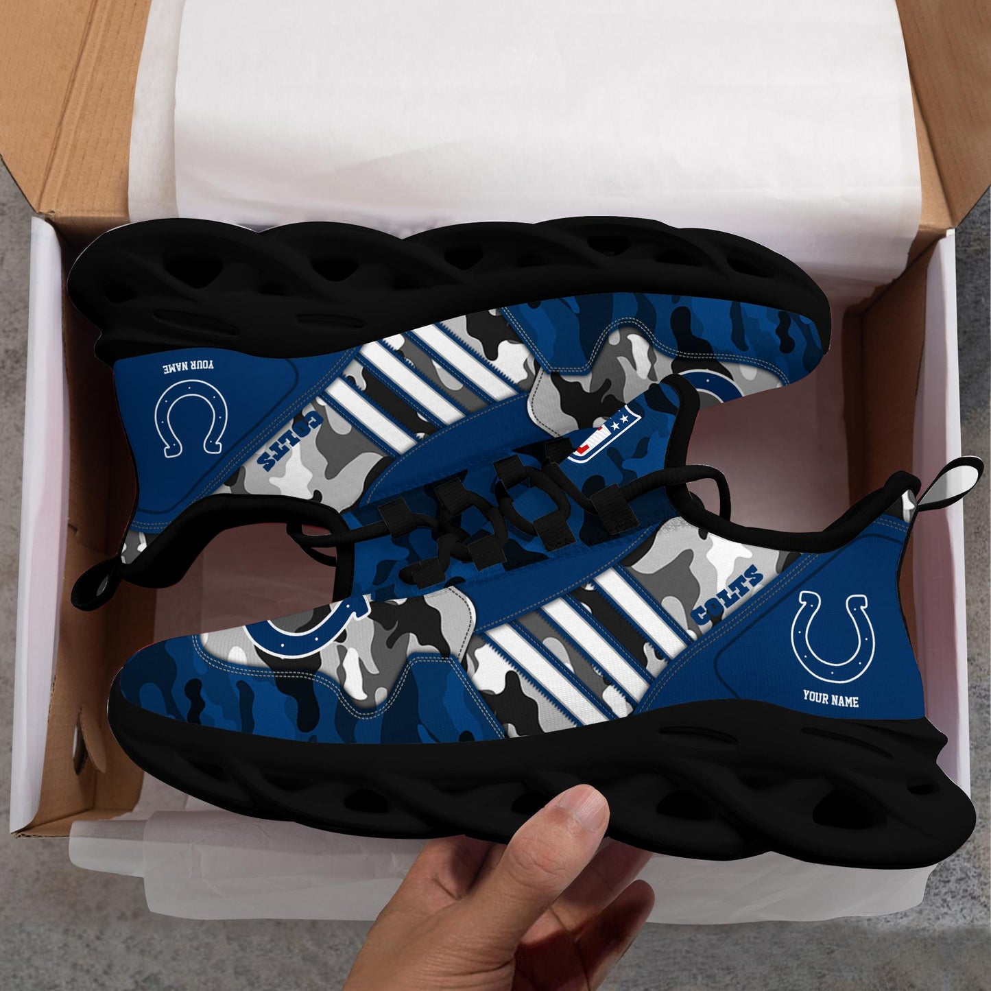 Ideafootwear Indianapolis Colts Max Soul Shoes Sneakers For Men And Women
