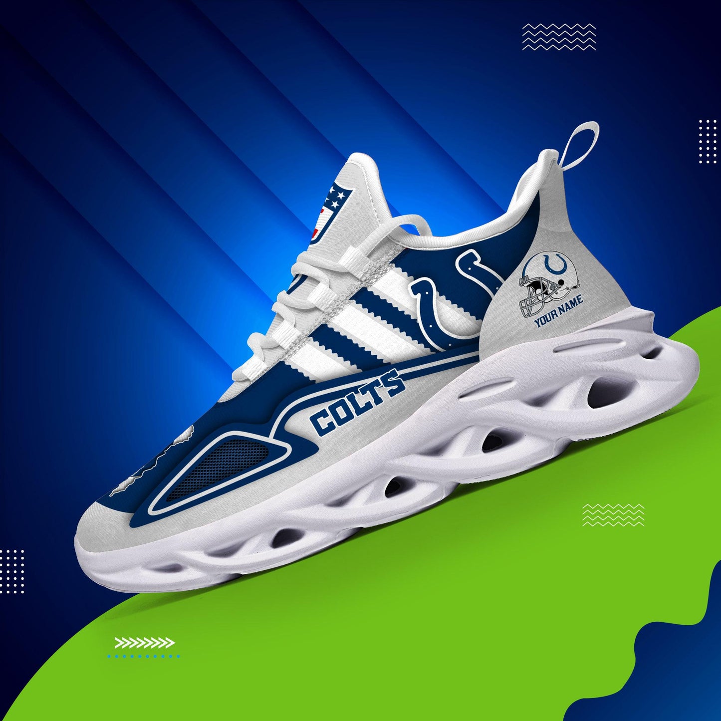Ideafootwear Indianapolis Colts Max Soul Shoes Sneakers For Men And Women