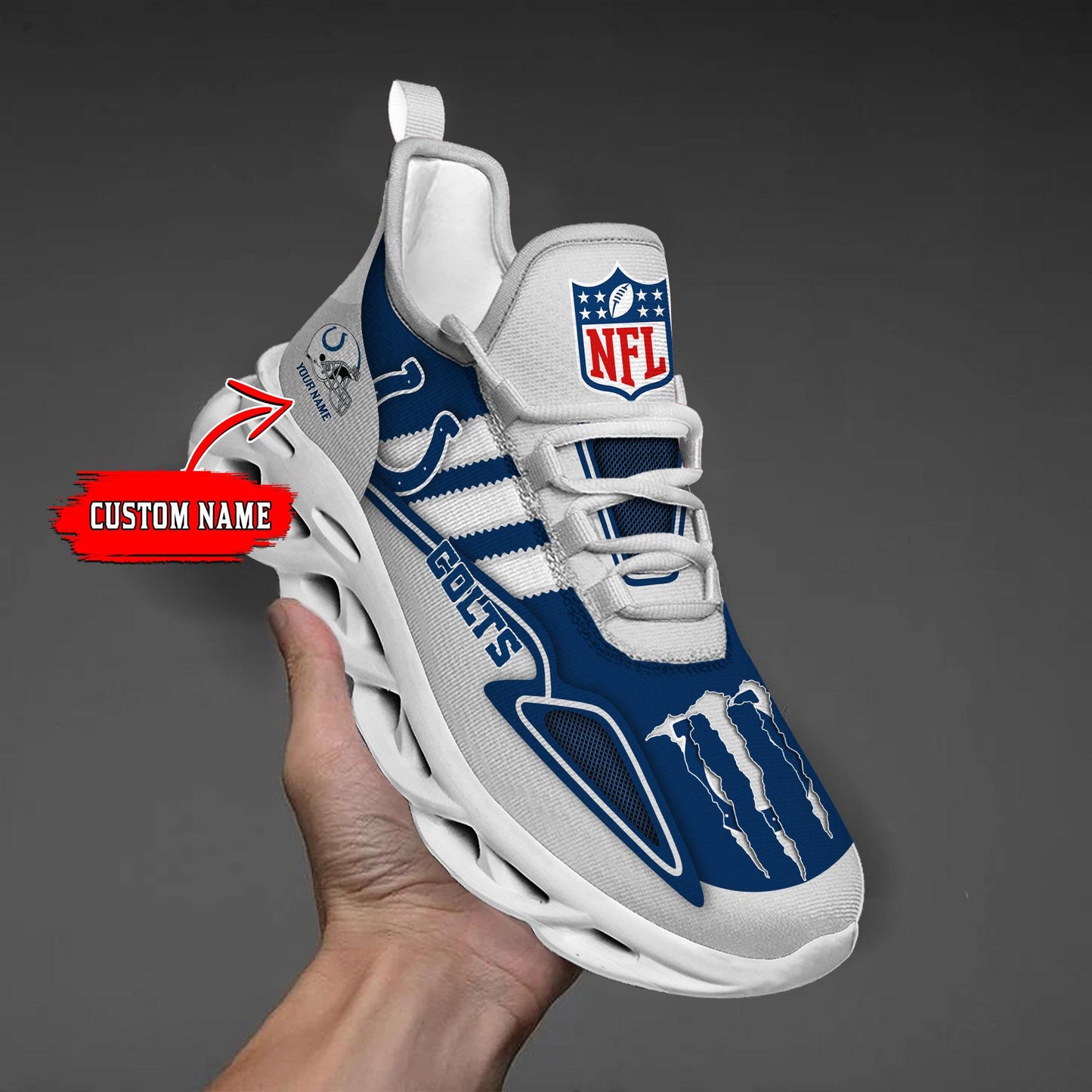 Ideafootwear Indianapolis Colts Max Soul Shoes Sneakers For Men And Women