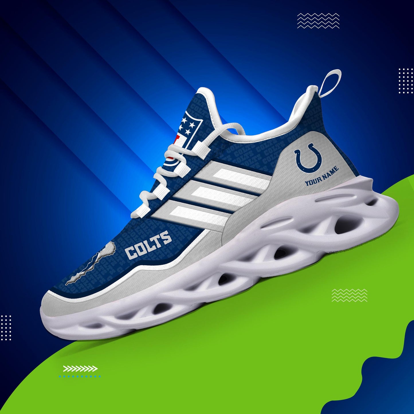 Ideafootwear Indianapolis Colts Max Soul Shoes Sneakers For Men And Women