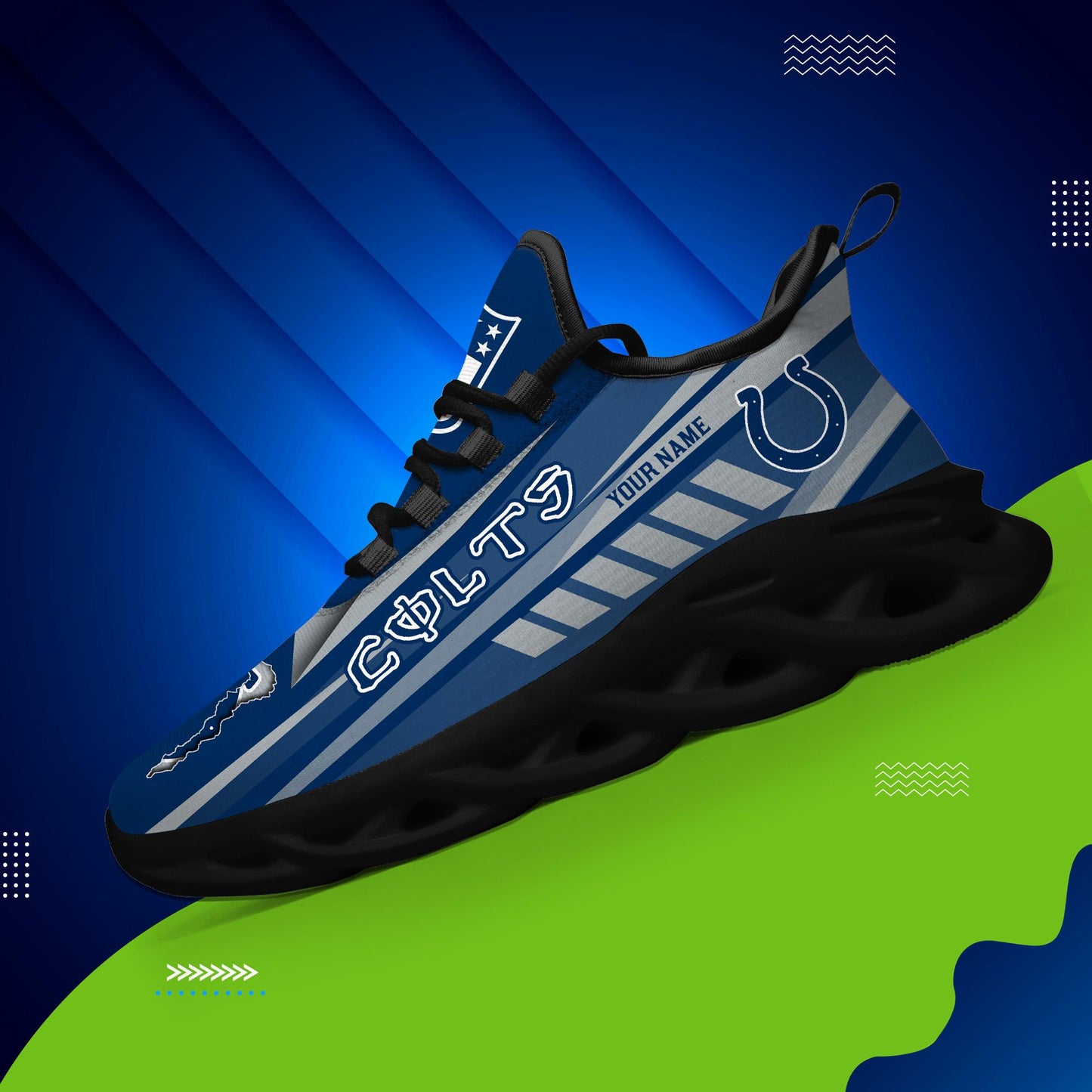 Ideafootwear Indianapolis Colts Max Soul Shoes Sneakers For Men And Women