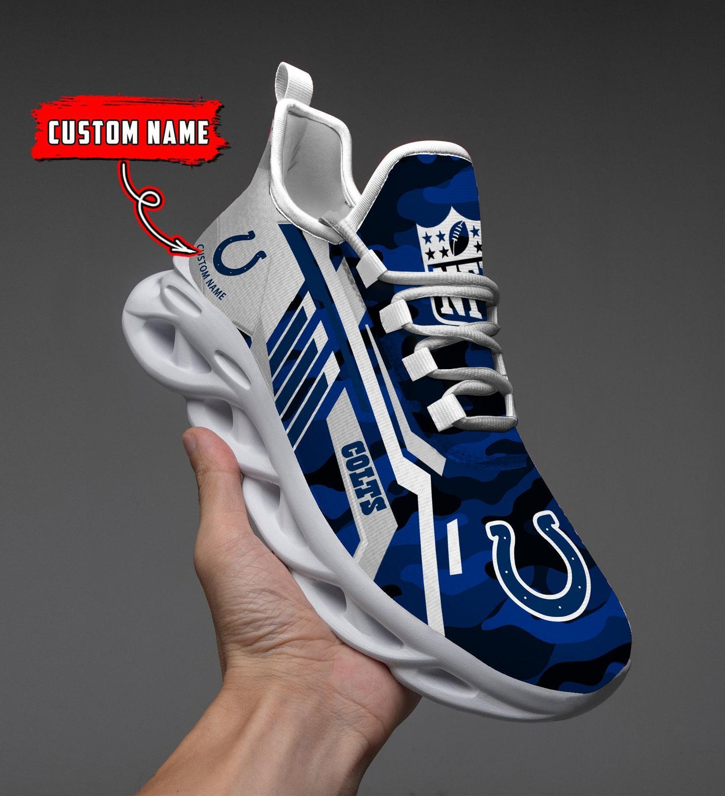 Ideafootwear Indianapolis Colts Max Soul Shoes Sneakers For Men And Women