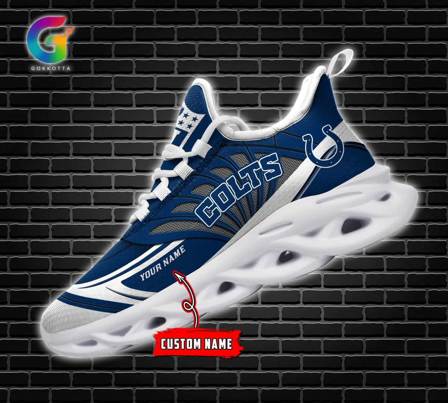 Ideafootwear Indianapolis Colts Max Soul Shoes Sneakers For Men And Women