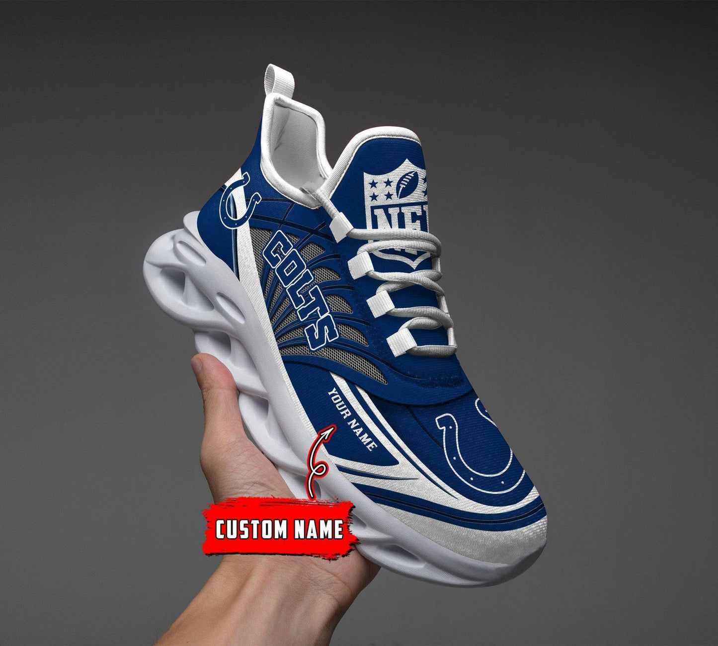 Ideafootwear Indianapolis Colts Max Soul Shoes Sneakers For Men And Women