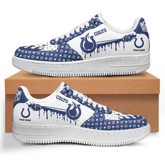 Ideafootwear Indianapolis Colts NFL Air Low-Top Sneakers Shoes For Men And Women