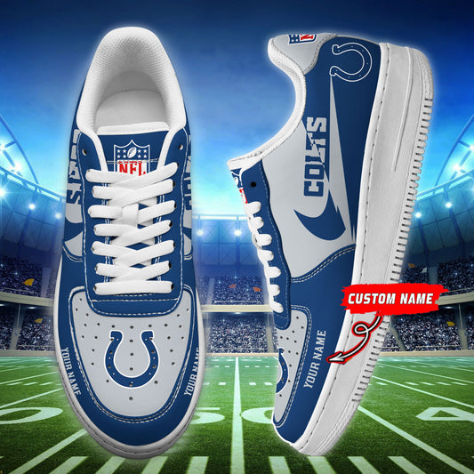Ideafootwear Indianapolis Colts NFL Air Low-Top Sneakers Shoes For Men And Women