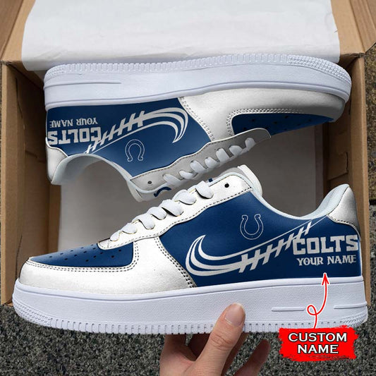 Ideafootwear Indianapolis Colts NFL Air Low-Top Sneakers Shoes For Men And Women