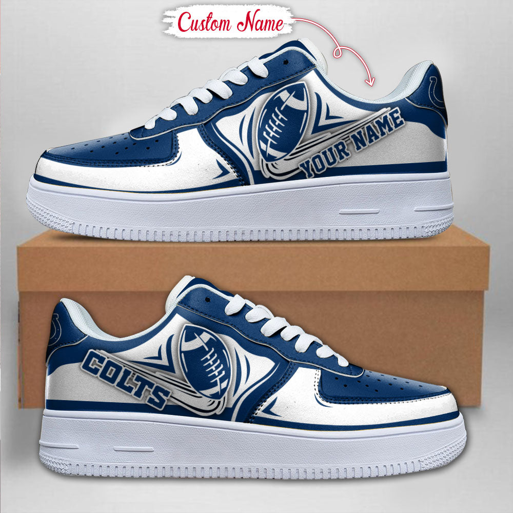 Ideafootwear Indianapolis Colts NFL Air Low-Top Sneakers Shoes For Men And Women