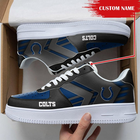 Ideafootwear Indianapolis Colts NFL Air Low-Top Sneakers Shoes For Men And Women