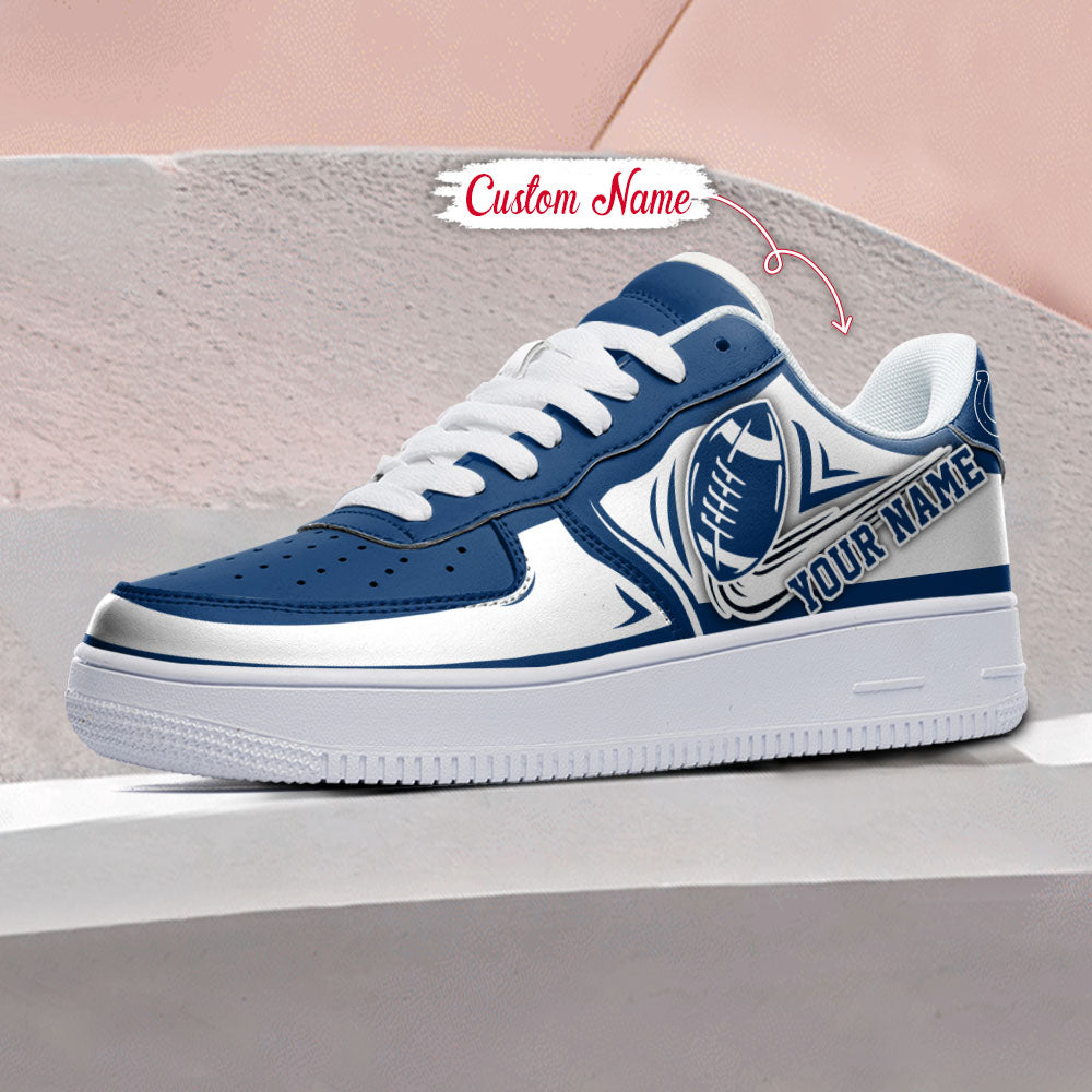 Ideafootwear Indianapolis Colts NFL Air Low-Top Sneakers Shoes For Men And Women