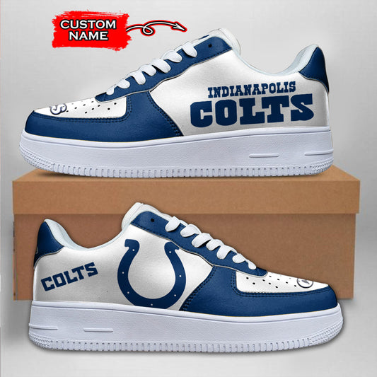 Ideafootwear Indianapolis Colts NFL Air Low-Top Sneakers Shoes For Men And Women