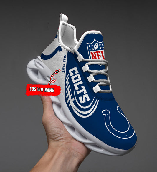 Ideafootwear Indianapolis Colts NFL Max Soul Shoes Sneakers For Men And Women