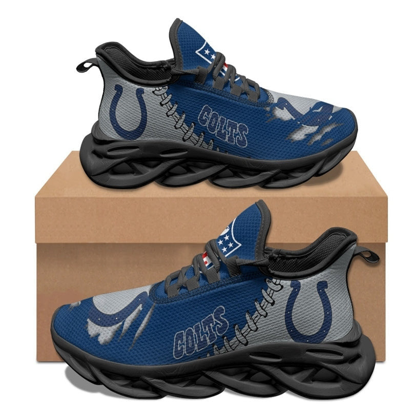 Ideafootwear Indianapolis Colts NFL Max Soul Shoes Sneakers For Men And Women