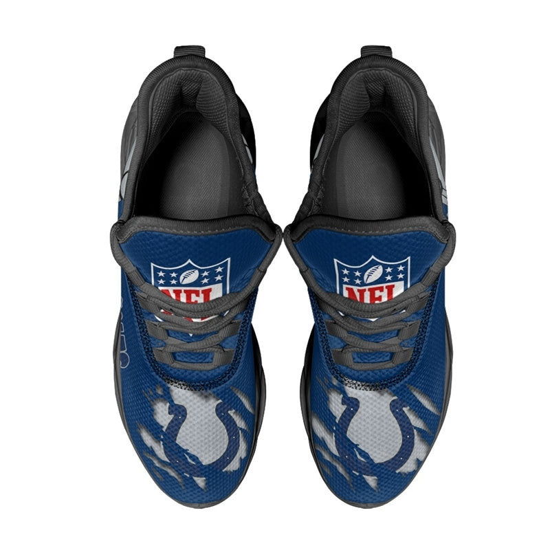 Ideafootwear Indianapolis Colts NFL Max Soul Shoes Sneakers For Men And Women