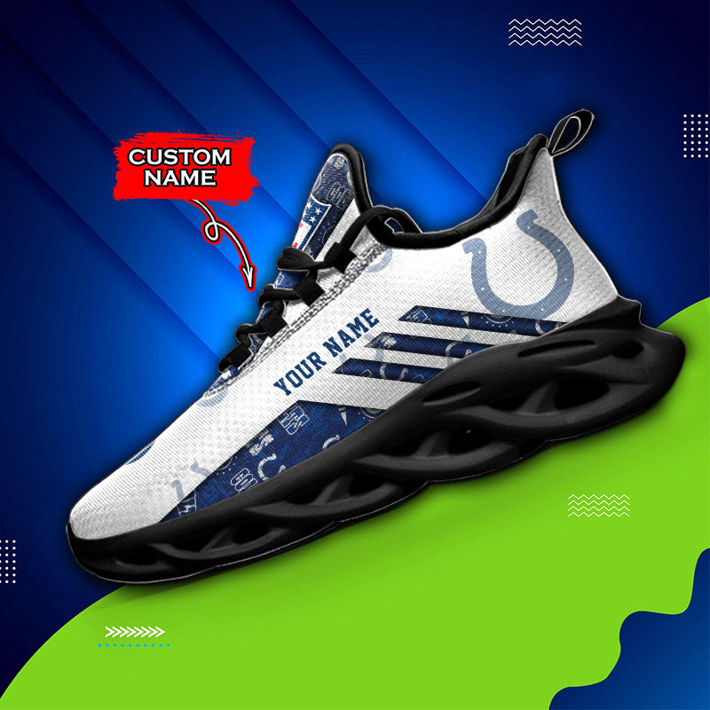 Ideafootwear Indianapolis Colts NFL Max Soul Shoes Sneakers For Men And Women