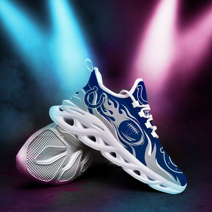 Ideafootwear Indianapolis Colts NFL Max Soul Shoes Sneakers For Men And Women